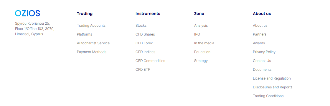 Ozios - poslední část aj – Tradersratings.com Ozios: overview
